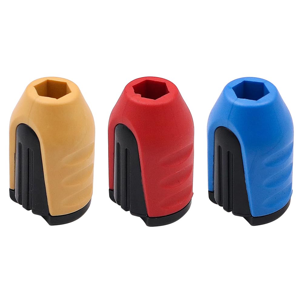Anello magnetizzatore per Punta per cacciavite Rimovibile da 3 Pezzi, Supporto Magnetico in plastica per cacciavite per Punte per cacciavite con Gambo da 1/4 di Pollice