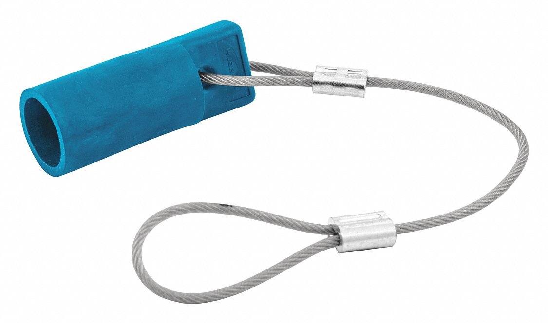 Hubbell UL1691 Single Pole Connector, Material: Thermoplastic Elastomer, Blue