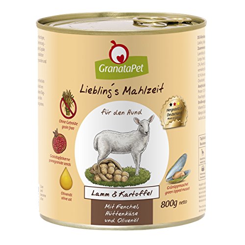 Liebling's Mahlzeit Nassfutter Lamm & Kartoffel, 6er Pack (6 x 800 g) & Nassfutter Fasan & Geflügel, 6er Pack (6 x 800 g)
