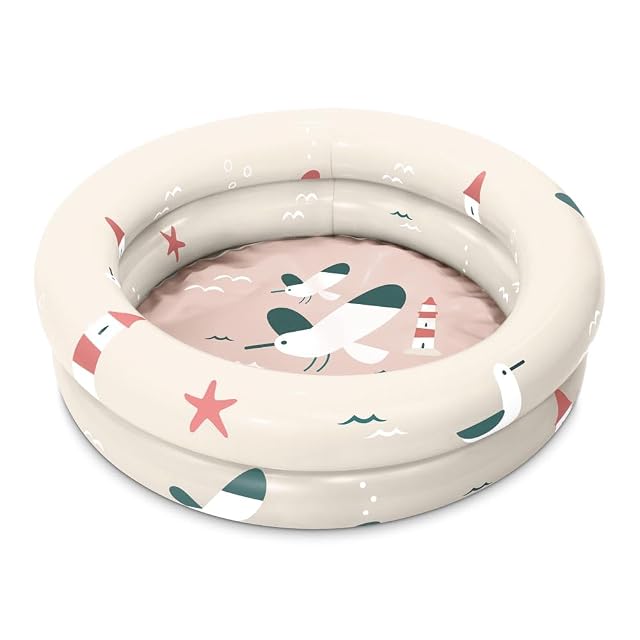 Miniland Piscina Hinchable Bebé Lighthouse 60 cm - Piscina Infantil para Exterior | Compacta, Ligera y Fácil de Transportar | Ideal para Jardín, Playa o Terraza | Verano y Juego Acuático