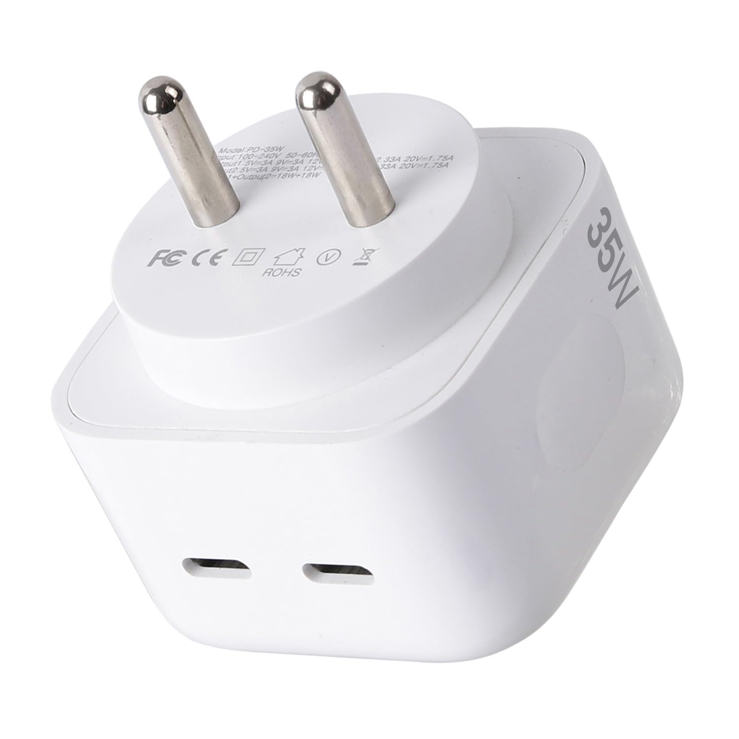 UNIGEN 35W USB-C GaN Fast Charger Block, Foldable Power Delivery Wall Adapter Compatible with iPhone 16 Series, 15, 14, 13, 12, 11, iPad Pro, and More – White-picture-17