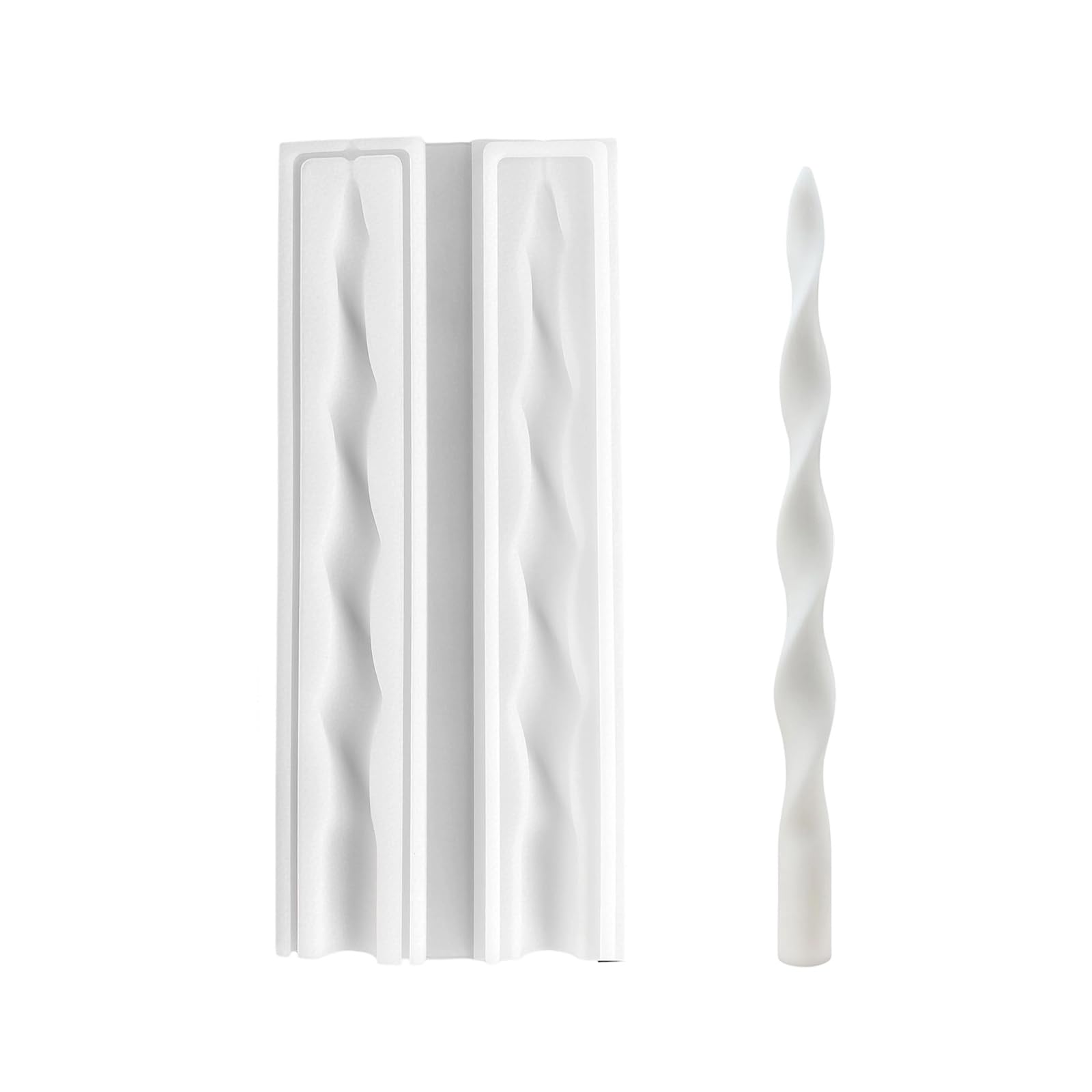 yanzunlrn Waved Silicone Set for with High Temperatures Resistance and Easy Releases Design Twist Candlewax