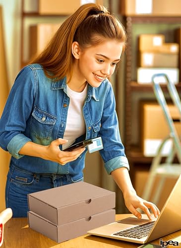 IPEA Versandkartons 21 x 15 x 5 cm für Versand, E-Commerce, Geschenke - 10 Stück - Made in Italy - Kartonboxen - Quadratische Karotns zum Verpacken von Gegenständen, Veranstaltungen - Faltkartons