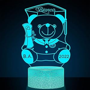 MicroArt Personalized Graduation Night Light, Senior 2023 LED Lamp, Custom Inspirational Graduate Gifts for Him, Her…