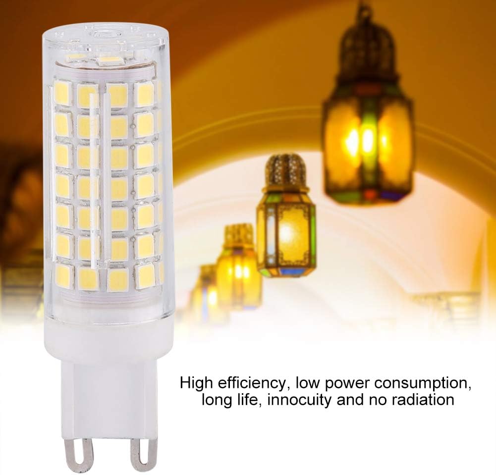 Boquite LED Corn Cob Light Bulb, Corn Lamp Bulb LED Corn Bulb Lamp Light, Corn Cob Light Bulb for Home Indoor Decorative Lighting(Warm White G9)