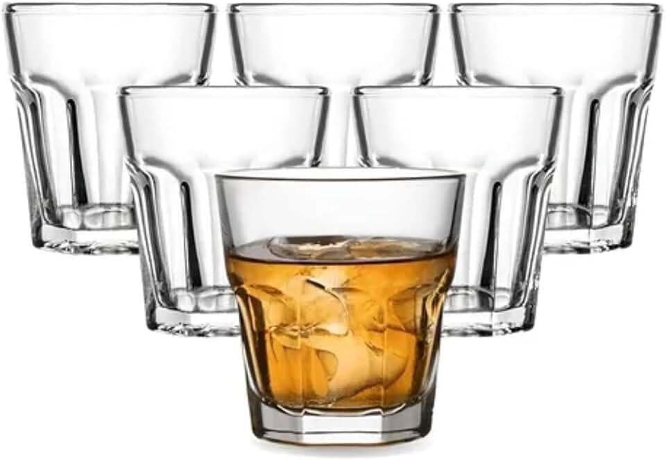 Jogo 6 Copos Para Dose Shot Tequila Whisky Cachaça Conjunto 40ml 6 Peças Vidro Ideal para seu Bar e Cozinha Premium