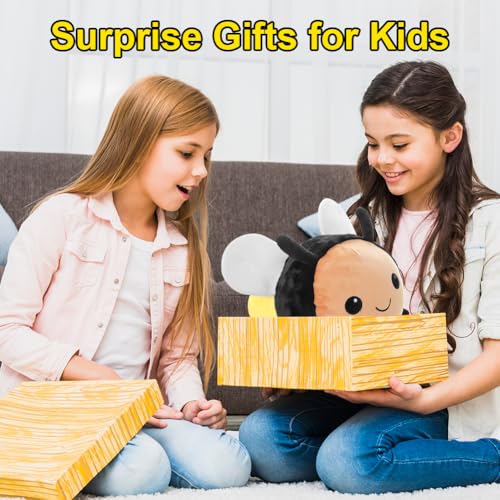 Qxwuyazbryl Biene Kuscheltier 20 cm, Biene Plüschkissen, Weiches Hummel Plüschtier, Niedliche Bienes Plüschtier, Stofftier Kinder Plushie, Süßes Geschenk für Kinder, Mädchen & Jungen