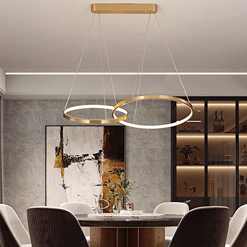 Pendel LED dimmable et suspension moderne en métal pour table à manger et salon