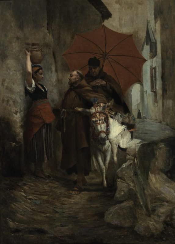 The Distraction de Vibert affiche sur toile émotion artistique
