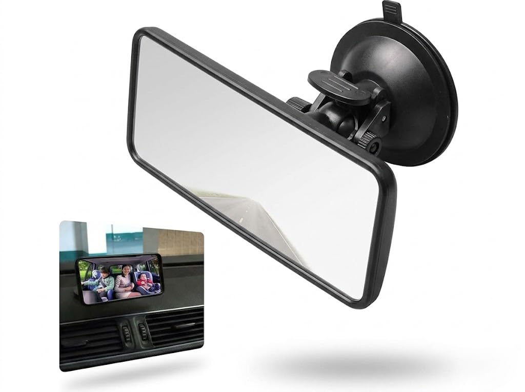 Tryagat 1 Peice Interior Rear View Mirror for Hyundai i30 Fastback Typ PD ab 2017, Wide Angle Rearview Mirror, Crystal Clear Vision Anti-Glare