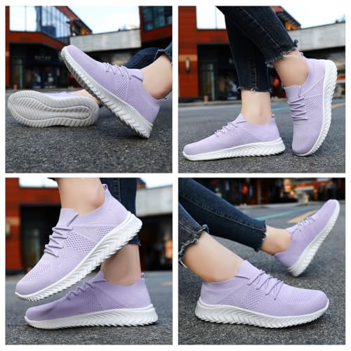 Image of Womens Shoes Running Walking Sneakers Slip On Sport Outdoor Casual Tennis Workout AthleticGym Shoes Lightweight Comfortable Fashion Fitness Shoes