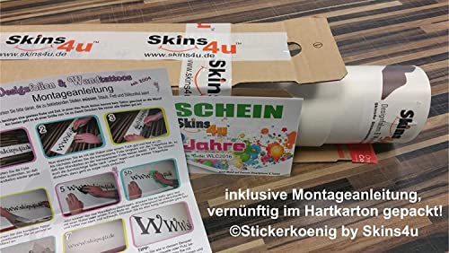 Skins4u Wunschaufkleber selbst gestalten Wunschtext Auto Aufkleber Werbung individuell Wunsch Name Sticker Schrift personalisiert Autoaufkleber, Boot, Wandtattoo Buchstaben Wunschaufkleber