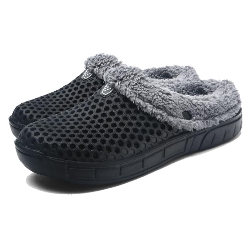 Women's Lined Clog Breathable Mesh Lining Indoor Outdoor Walking Garden Clogs Winter Slippers