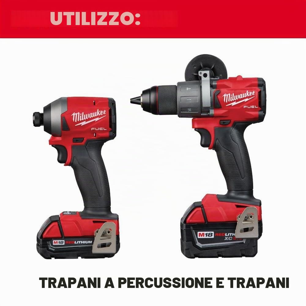 Milwaukee Shockwave - Set di 10 Punte per Trapano a percussione in carburo, Gambo Esagonale da ¼, Foratura 4 Volte più Veloce, Bordi di Taglio dinamici, avviamenti più veloci, Meno Camminate, Lunga