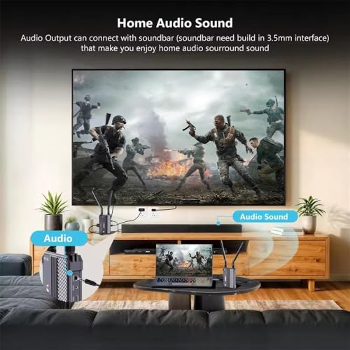 VRRIIS WL095 P Long Range Dual Band Low Latency 4K Ultra HD Wireless Transmitter Receiver Kit miniatura 6