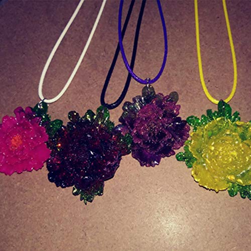 Mulukaya 5Pcs Flower Resin Silicone Molds Jewelry Making Tools Casting Molds For Diy Craft Keychain Necklace Earrings Project #TOP4