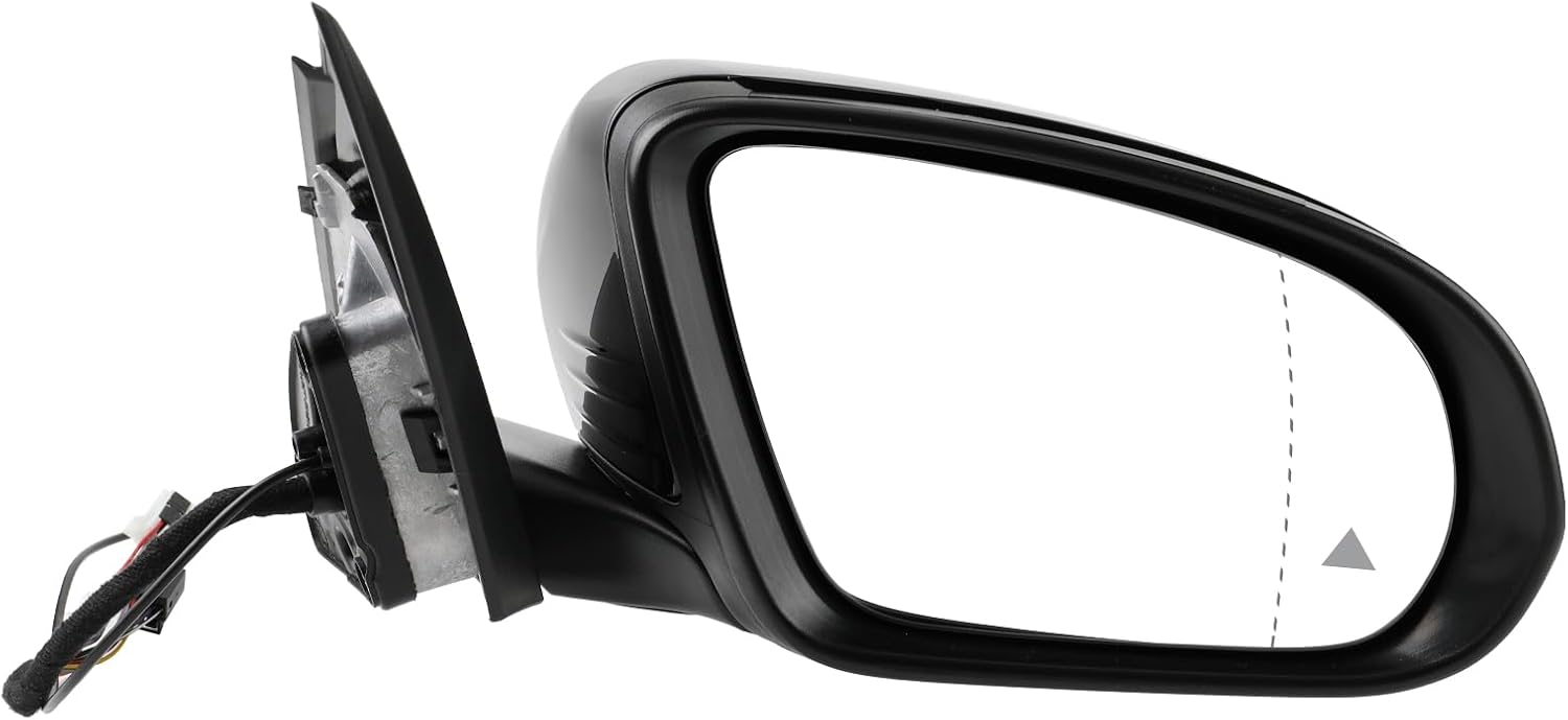AUTOKAY Right Passenger Side Mirror Blind Spot for Mercedes C250 C300 C350 15-21, Black