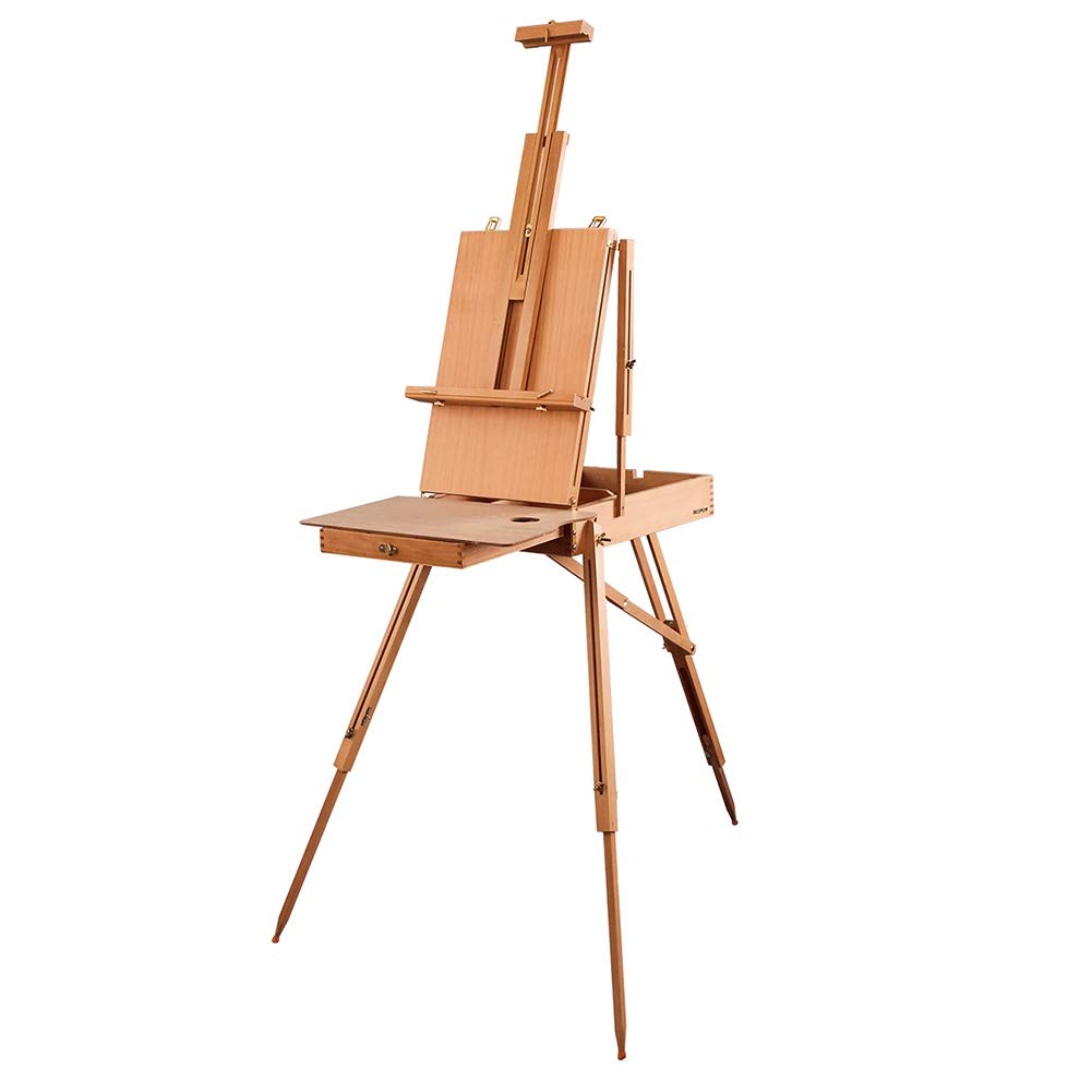 NGDFGR Easel Standing Easel,Painting Sketch Box Portable Folding Artist Painters Sketch Drawing Display Exhibition Tripod Stand 6.5Kg,