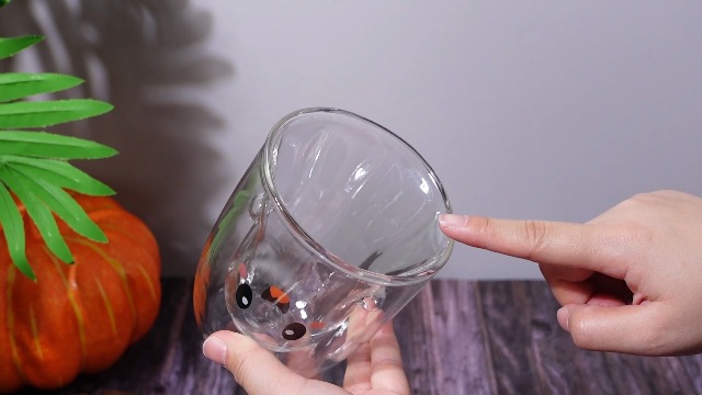 Taza de vidrio doble pared Ghost para Halloween 300 ml miniatura 7