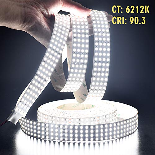 Tira LED Blanca Día 5m 2835SMD Cuádruple Fila 24V miniatura 5