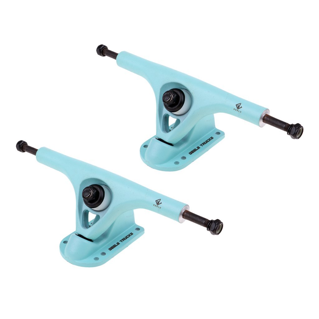 Unbekannt 184mm Ultra-light Durable Aluminum Alloy Longboard Trucks Set of 2 AOD (blue)