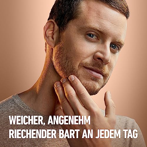 King C. Gillette Geschenkset Bartpflege Essentials: 350 ml Waschgel für Bart- und Gesichtpflege + 100 ml Bartbalsam für einen geschmeidigen Bart + Premium-Bartkamm + Kulturbeutel, Geschenk für Männer