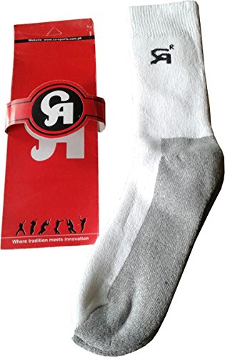 CA Cricket Mid Socks White Single 7-11