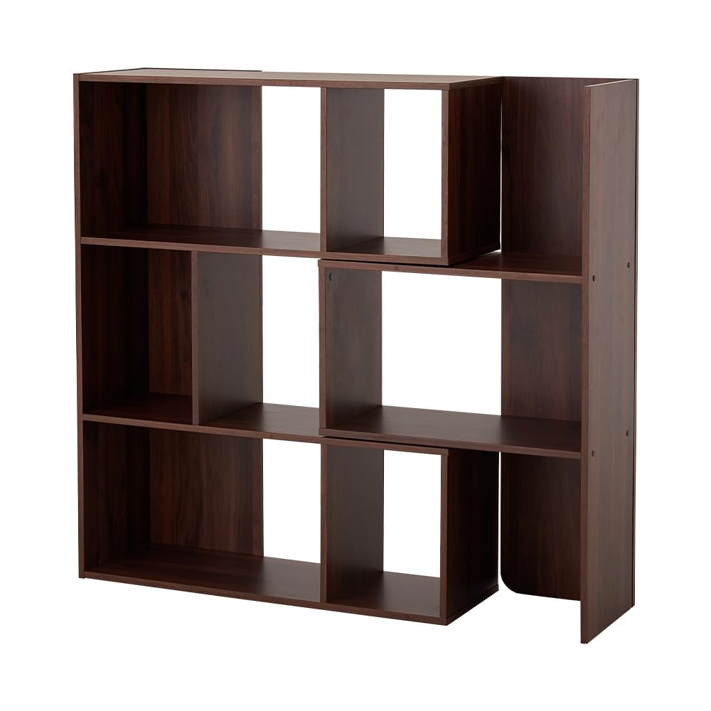 Amazon｜伸縮できるスライド式オープンラック 3段 幅92～121cm L字型に