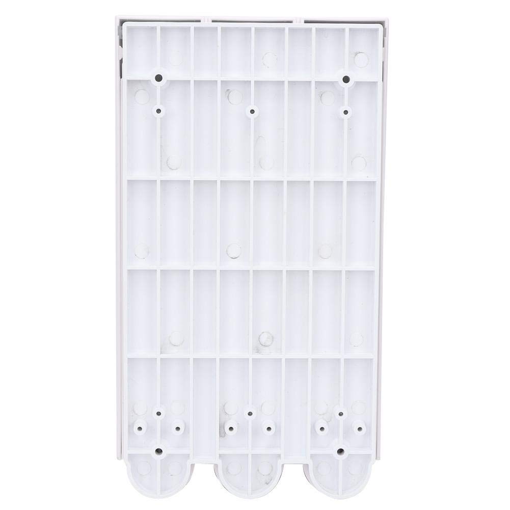 Longzhuo Dispenser di disinfettante, erogatore di Sapone Liquido per Doccia a Parete Dispenser di Shampoo a Tre Teste per Bagno dell'hotel(Bianca)