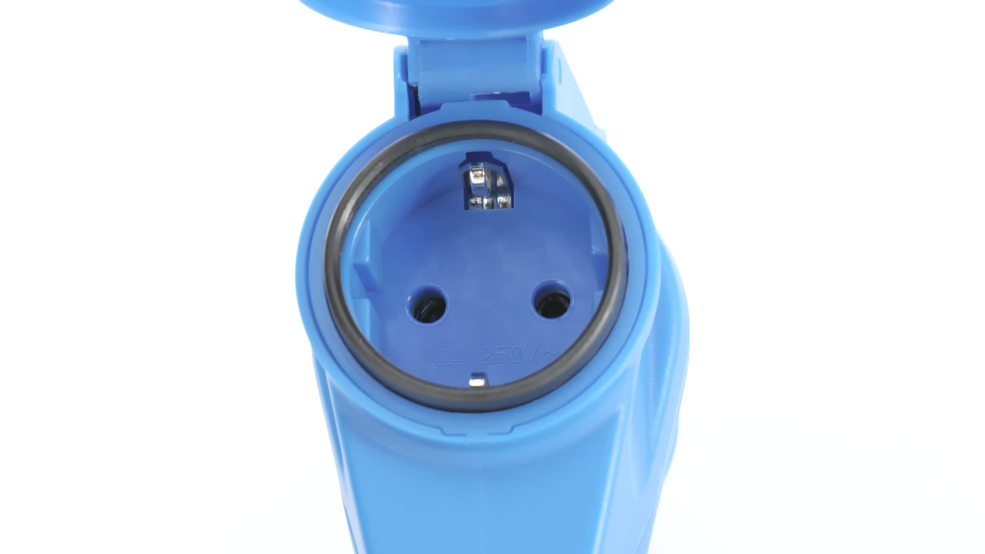 Giunto Angolare CEE Schwabe - 230V, 16A, IP44, Blu, Per Esterno E Campeggio - Foto 8