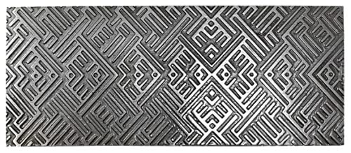Texture Pattern Plate Style #18 for Press or Rolling Mill Geometric Embossing Relief Jewelry Making Metal Forming Tool