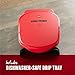 George Foreman 2-Serving Classic Plate Electric Indoor Grill and Panini Press, Red, GR10RM,5.6 x 10 x 9.2