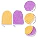 VALICLUD 2pcs Microfiber Makeup Remover Glove Safe for Face Exfoliator Glove Makeup Removing Cleansing