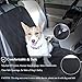 VIVAGLORY Front Dog Seat Covers, 1PACK No-Skirt Design 4 Layers Quilted & Durable 600D Oxford Car Seat Cover for Dogs with Anti-Slip Backing for Most Cars, SUVs & MPVs, Black