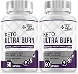 (2 Pack) Keto Ultra Burn Supplement Pills, Advanced Ketogenic Formula (120 Capsules)