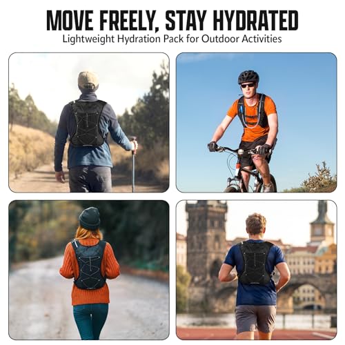 Hydration Backpack, Lightweight Water Backpack, Adjustable Running Vest - image 8