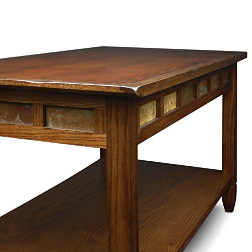 Image of Leick Home Sibley Coffee Table, 38 inch, Rustic Oak