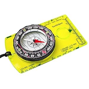 Orienteering Compass Hiking Backpacking Compass | Advanced Scout Compass Camping Navigation – Boy Scout Compass for Kids | Professional Field Compass for Map Reading – Best TurnOnSport Survival Gifts
