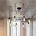 ZHMA Ceiling Spider Lamp Light Pendant Lighting, Antique Classic Adjustable DIY Lighting Chandelier Modern Chic Industrial Dining 8 Arms(Each with 1.7m Wire)