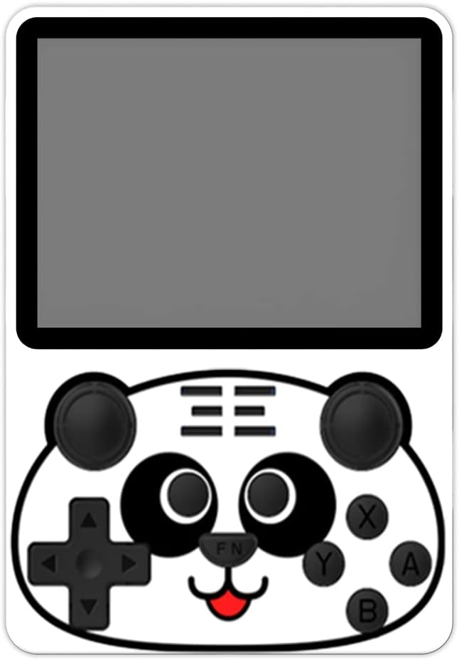 POWKIDDY RGB20S Handheld Game Console, 3.5 Inch IPS Portable Retro Arcade Built-in 15,000 Games White