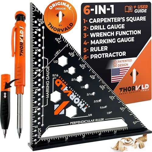 THORVALD 6-in-1 Carpenter Square 7 inch (1/16