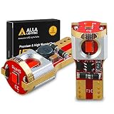 Alla Lighting 168 194 T10 LED Bulbs Super Bright Red 175 2825 W5W 192 2821 ZS SMD 12V Interior Lights for Cars, Trucks Map, Dome, Trunk Cargo, Door Step Lamps Replacement