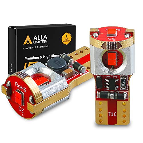 Lámparas LED T10 Roja para Interior y Exterior de Autos miniatura 1