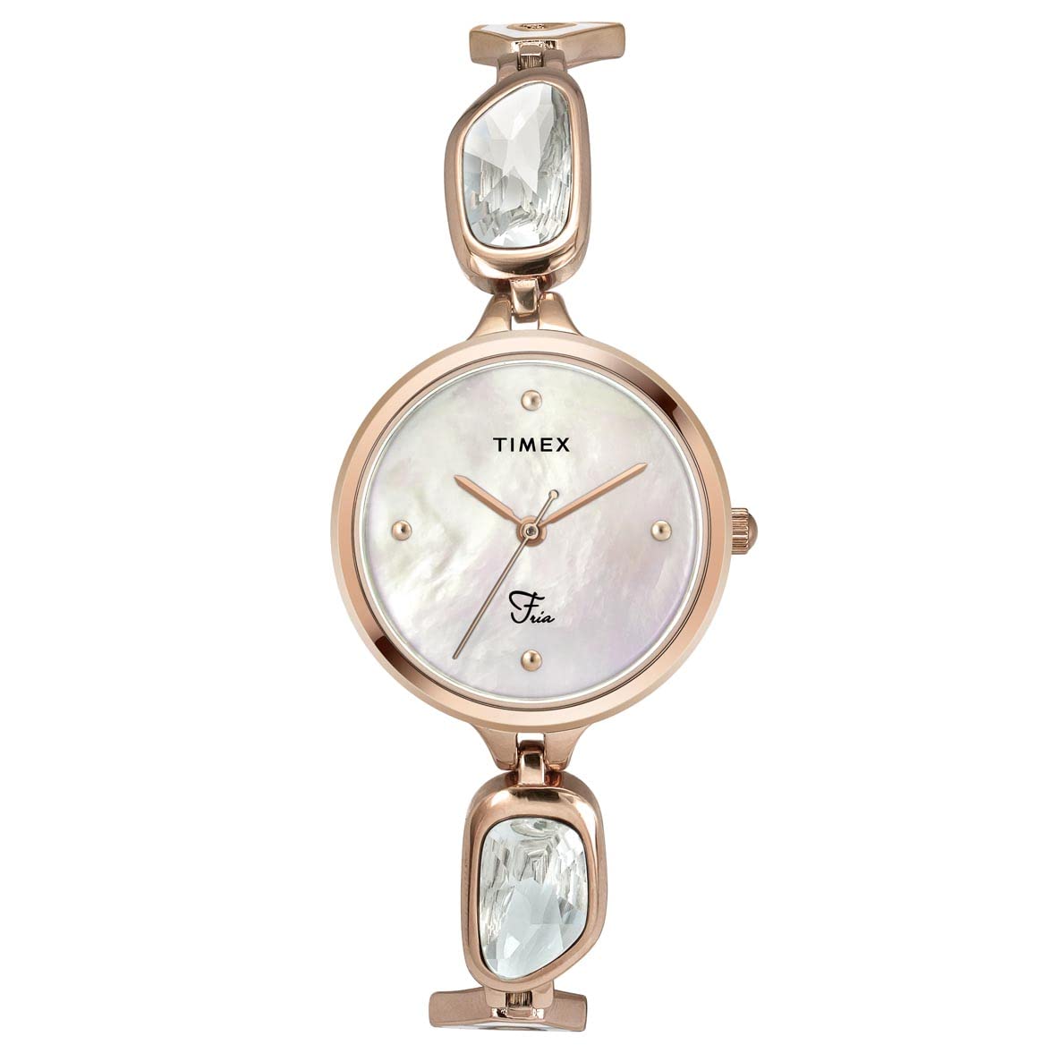 TIMEX Fria Women Off White Round Analog Watch - TWEL15901 (B0BQM17DZ9) Amazon Price History, Amazon Price Tracker