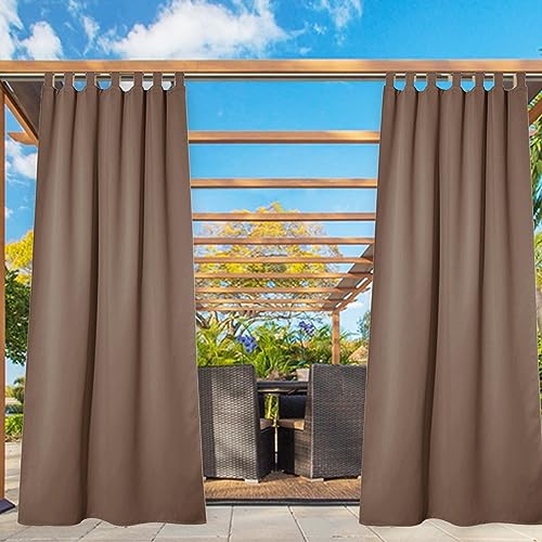 Rideau extérieur isolant et thermique vert clair pour pergola - 7