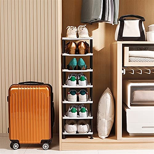 Étagère à chaussures grise pour entrée : rack de rangement multicouche et compact DIY - 6