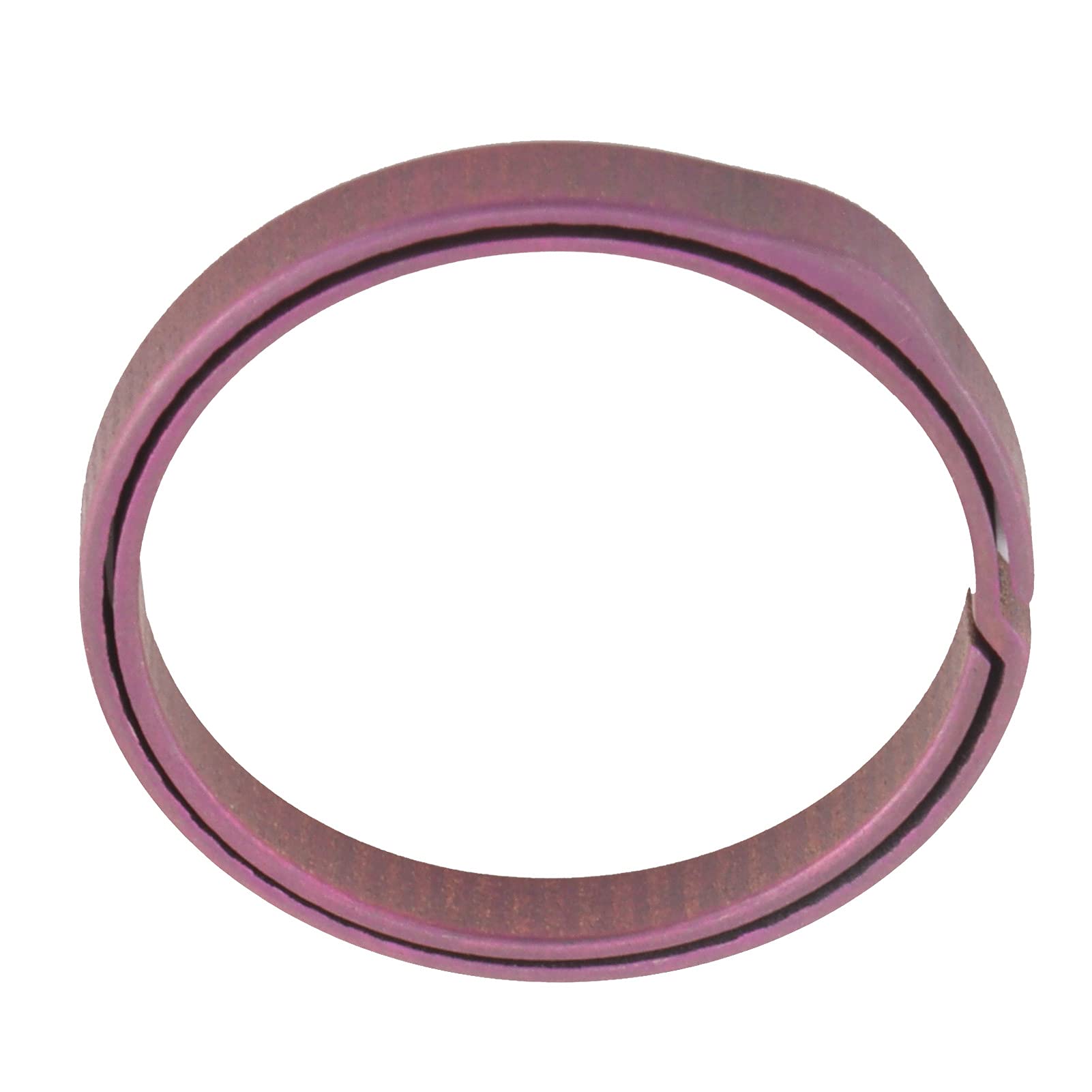 PLYE Side‑Pushing Keyrings, Split Keychain Flat Alloy for Home Outdoor for Women Men