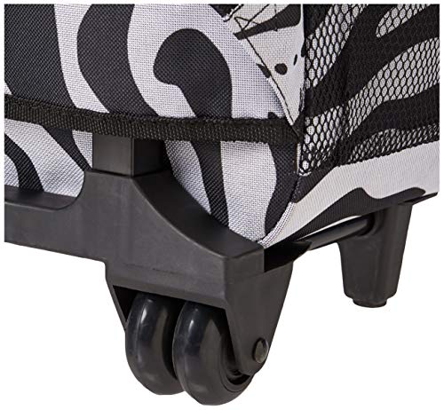 Image of Rockland Double Handle Rolling Backpack, Zebra, 17-Inch