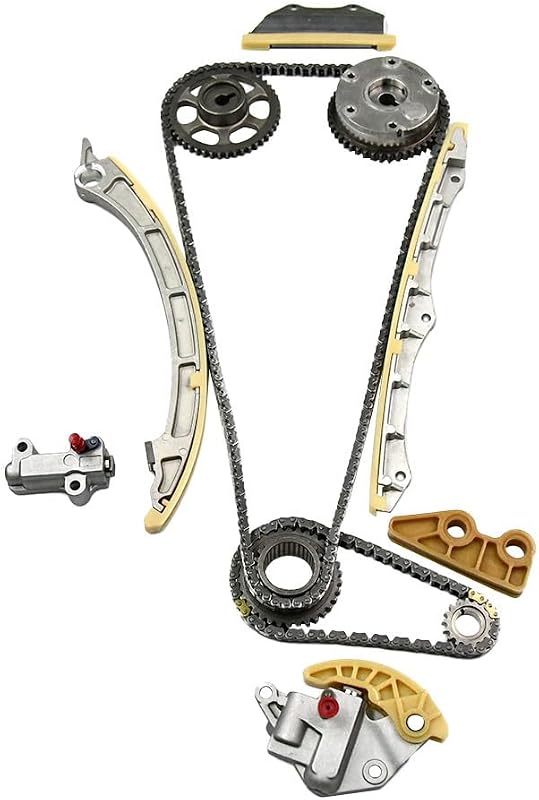 Kit de corrente de distribuição REVO TK1023 com tensionadores, guias, engrenagens e phaser do comando para Honda K24Z2 – Conjunto