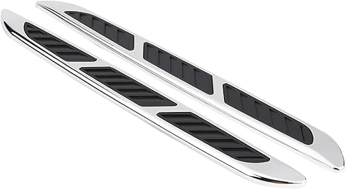 Ventilación de aire, 2 piezas de cubierta de ventilación de aire para puerta lateral de automóvil, rejilla de admisión, calcomanía decorativa